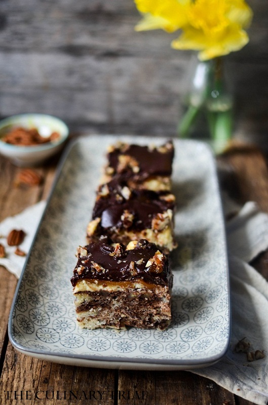 Bananencremeschnitten mit Karamell und Pekannüssen - The Culinary Trial